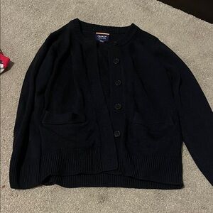 French Toast Navy Button-Up Sweater